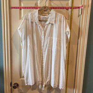 Old Navy dolman blouse with knot ties and the bottom